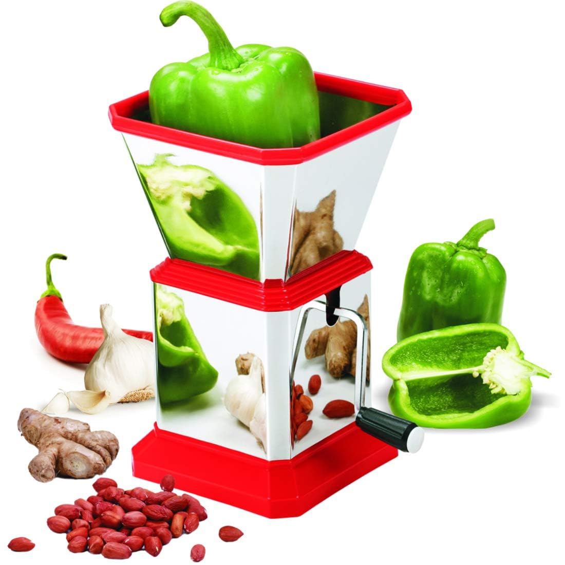 2028 Maitri Stainless Steel Onion Chilly Dry Fruit  Vegetable Cutter Chopper